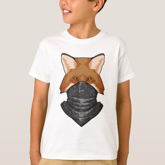 Vos als bandiet met zakdoek t-shirt (Voorkant)