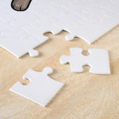 Vos als bruid met sluier en hart legpuzzel (Zijkant)