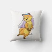 Vos als bruid met sluier kussen (Achterkant)