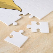 Vos als bruid met sluier legpuzzel (Zijkant)