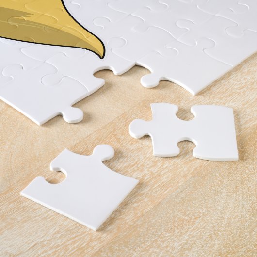 Vos als bruid met sluier legpuzzel (Zijkant)