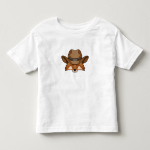 Vos als Cowboy met Hoed Kinder Shirts