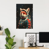 Vos Astronaut Poster, Vos Retro Print, Vos Poster (Thuiskantoor)