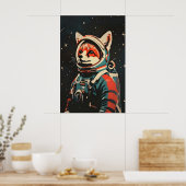 Vos Astronaut Poster, Vos Retro Print, Vos Poster (Keuken)