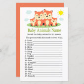 Vos Babydieren Naamspel (Voorkant / Achterkant)