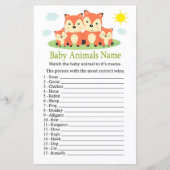 Vos Babydieren Naamspel (Voorkant)