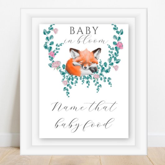Vos babyshower - raad de babyvoeding poster
