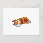 Vos bij het huilen briefkaart (Voorkant)