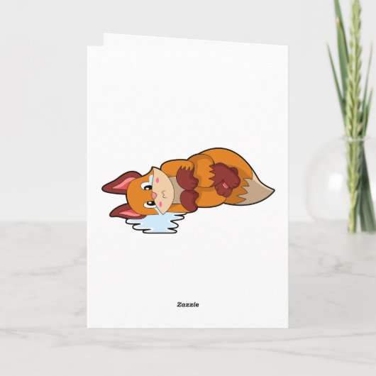 Vos bij het huilen kaart (Achterkant)