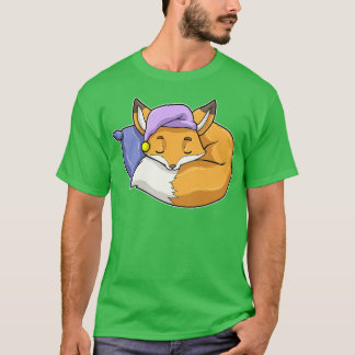 Vos bij het slapen met kussen Sleepyhead T-shirt