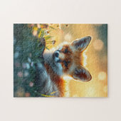 Vos bij zonsondergang legpuzzel (Horizontaal)