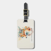 Vos Bloem Kroon Waterverf                        Bagagelabel (Voorkant verticaal)