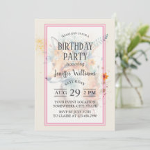 Vos bloemenkroon waterverf