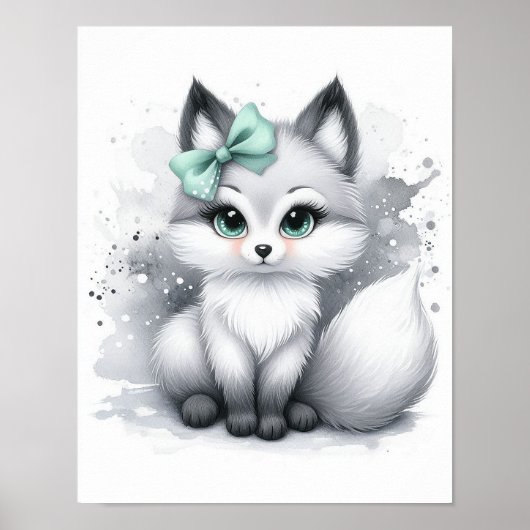 Vos Bos Nursery Muurkunst Poster (Voorkant)