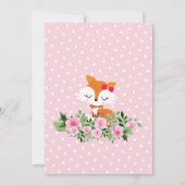 vos, bos, schattig, meisjes, leuk, trendy, modern, kaart (Achterkant)