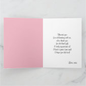 vos bosland, schattig bedankkaart (Binnen)