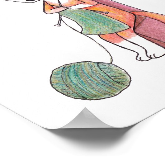 Vos Breiend Vos Muur Kunst Poster Bosrijke Kinderk (Hoek)