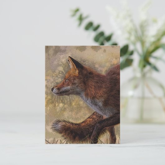 vos briefkaart (Staand voorkant)