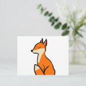  vos briefkaart (Staand voorkant)