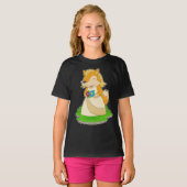 Vos Bruid Bloemen Bruiloft T-shirt (Voorkant volledig)