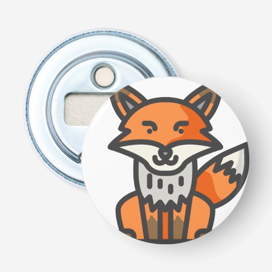 vos button flesopener (Voorkant)