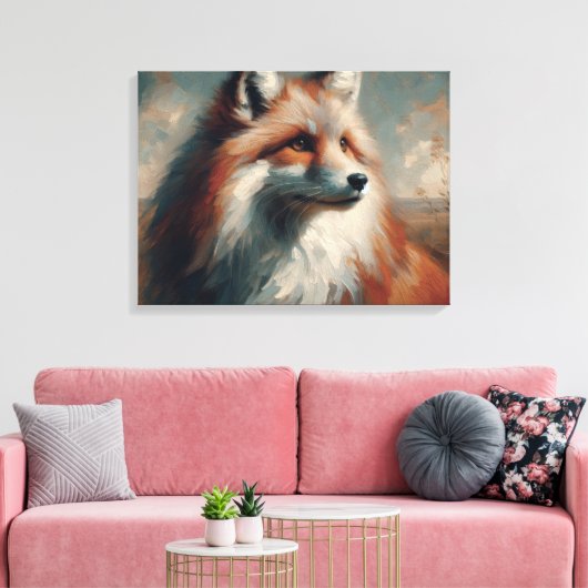 vos canvas afdruk (Insitu (Woonkamer))