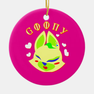 vos cartoon keramisch ornament