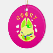 vos cartoon keramisch ornament (Links)