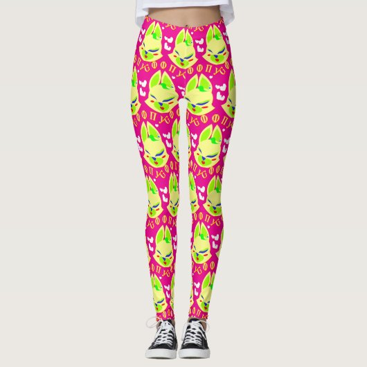 vos cartoontje leggings (Voorkant)