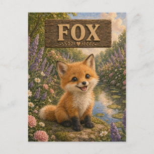 Vos Cute Baby Verhaaltjesboek Nursery Dier Briefkaart