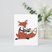 Vos die de Trompet spelen Briefkaart (Staand voorkant)
