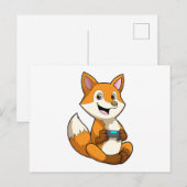 Vos die met controller speelt briefkaart (Voorkant / Achterkant)