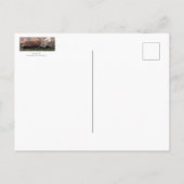 Vos die op mos rust briefkaart (Achterkant)