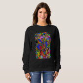 Vos Doodle Psychedelische Surrealistische Schets D Trui (Voorkant volledig)