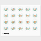 Vos droom ronde sticker (Vel)