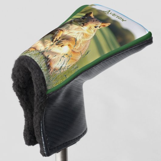 Vos Eekhoorn Dier - met initialen of naam - Putter Golfheadcover (3/4 voorkant)