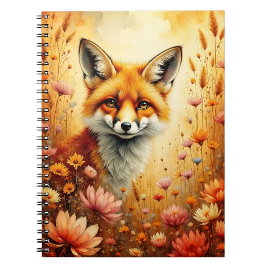Vos en Bloemen Notitieboek (Voorkant)