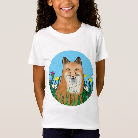 Vos en Bloemen T-shirt (Voorkant)