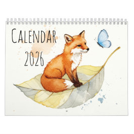 Vos en een vlinder Kalender