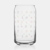 vos- en groentepatroon blikvorm glas (Achterkant)