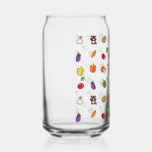 vos- en groentepatroon blikvorm glas (Rechts)