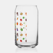 vos- en groentepatroon blikvorm glas (Links)