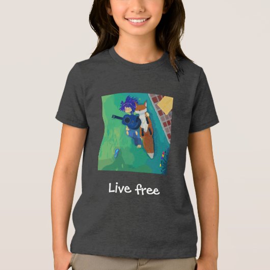 Vos en ik Tri-Blend shirt (Voorkant)