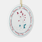 Vos en Kerstboom Van Ons Huis Naar Jullie Huis Keramisch Ornament (Rechts)