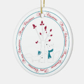 Vos en Kerstboom Van Ons Huis Naar Jullie Huis Keramisch Ornament (Links)