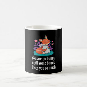 Vos En Konijn Koppel Liefde Vrede Vrienden Koffiemok