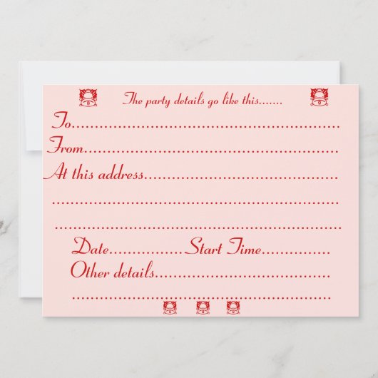 vos en konijnen sneeuwscène kerst uitnodiging (Achterkant)