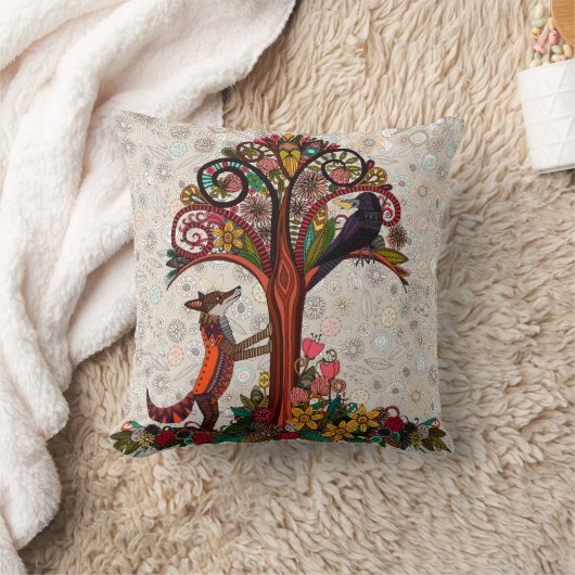 vos en kraai kussen (Deken)