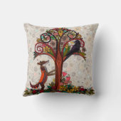 vos en kraai kussen (Achterkant)