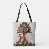 vos en kraai tote bag (Achterkant)